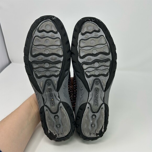 Skechers Slip-On Loafer Flats Womens Black Multi Speckled Knit Casual Size 10 - Picture 10 of 13